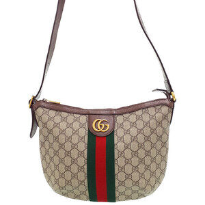 GUCCI Ophidia GG Messenger Crossbody Bag Shoulder Brown